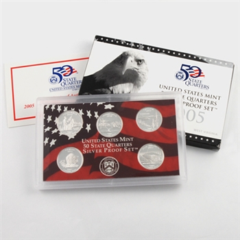 2005 50 State Quarters Silver Set - Original Government Packaging