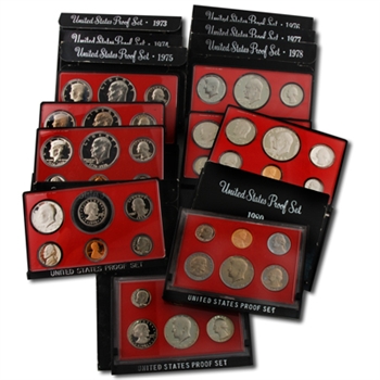 Eisenhower Dollar Black Box Proof Sets (1973-1981)