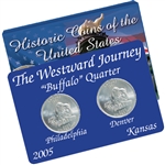 2005 Kansas (Buffalo) Quarters Mint Mark Set