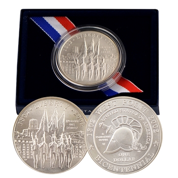 2002 Commemorative West Point Dollar - Uncirculated