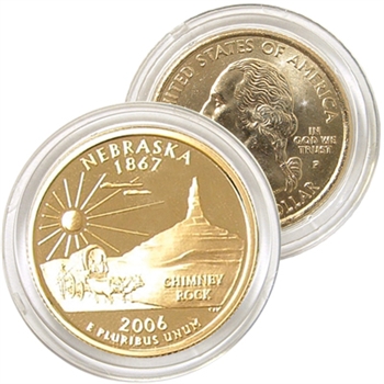 2006 Nebraska 24 Karat Gold Quarter - Philadelphia