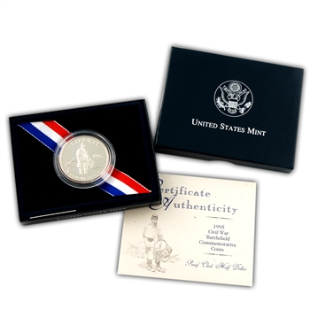 1995 Civil War Battlefield Commemorative Half Dollar - Proof