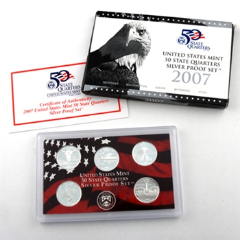 2007 50 State Quarters Silver Set - Original Government Packaging