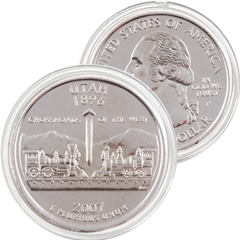 2007 Utah Platinum Quarter - Philadelphia Mint