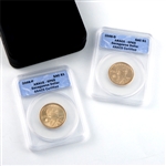 2008 Sacagawea Dollar Specimen Set P & D Mints - ANACS CT69