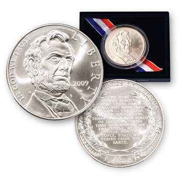 2009 Lincoln Commemorative Silver Dollar - Uncirculated