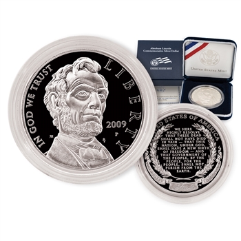 2009 Lincoln Commemorative Silver Dollar - Proof