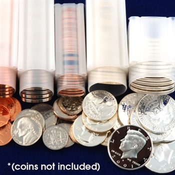 Coin Tube Assortment Pack - 10 of each - Quantity 50