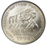 1994 Women in Military Silver Dollar - Uncirculated