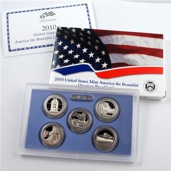 2010 America the Beautiful Quarters Proof Set - Original Government Packaging