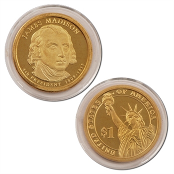 2007 James Madison Presidential Dollar - Proof - San Francisco