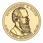 2011 Rutherford B. Hayes Presidential Dollar - Gold - Philadelphia