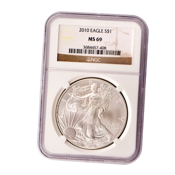 2010 Silver Eagle Certified 69 - NGC