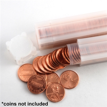 Coin Tube - Cent (Holds 50 coins) - 19 mm - Quantity 25