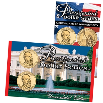 2011 Presidential Dollars P & D Lens - James A. Garfield