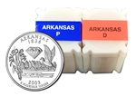 2003 Arkansas Quarter Rolls - Philadelphia & Denver Mints - Uncirculated