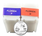 2004 Florida Quarter Rolls - Philadelphia & Denver Mints - Uncirculated