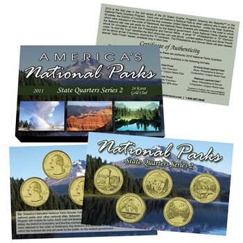 2011 National Parks Quarter Mania Set - Gold Philadelphia