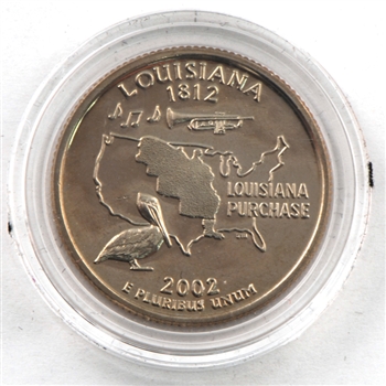 2002 Louisiana Proof Quarter - San Francisco Mint