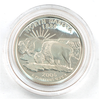 2006 North Dakota Proof Quarter - San Francisco Mint