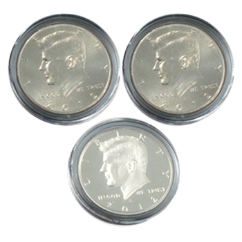 2012 Kennedy Half Dollar 3 pc PDS Set