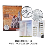 1999 to 2009 State Quarter Set with Cornerstone Album-Philadelphia and Denver Mint-112 Coins
