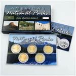 2012 National Parks Quarter Mania Set - San Francisco - Uncirculated - Gold Layered