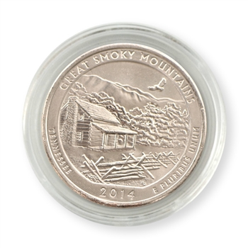 2014 Tennessee Great Smoky Mountains  Quarter - Philadelphia Mint - Uncirculated in Capsule