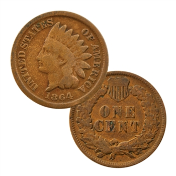 1864 Indian Head Cent - Circulated