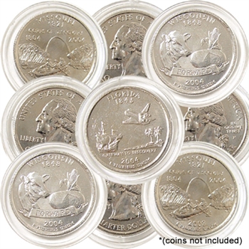 Coin Capsule - Quarter - 24.3 mm - Qty 56