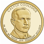 2014 John Calvin Coolidge Presidential Dollar - Upside Down Two Roll Set