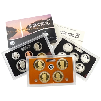 2014 US Silver Proof Set - Modern (14 pc)