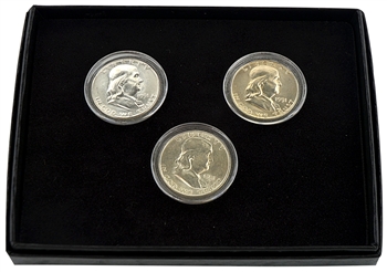 1951 Franklin Half Dollar PDS Set