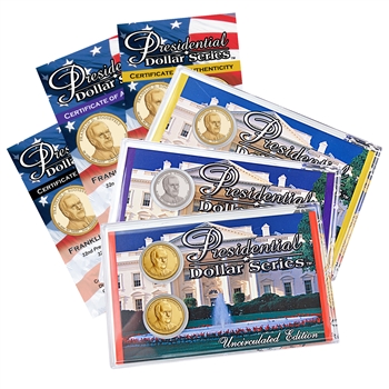 2014 Franklin D. Roosevelt Presidential Dollar - Precious Metals 3 Lens Set