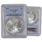 2003 Silver Eagle-PCGS 69