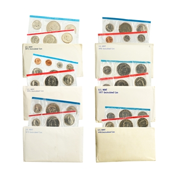 Eisenhower Dollar Mint Sets 1973-1978