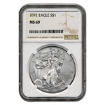 2012 Silver Eagle - NGC 69