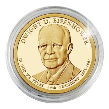 2015 Dwight D. Eisenhower Dollar - Philadelphia - Gold Plated