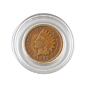 1892 Indian Head Cent - Circulated - Capsule