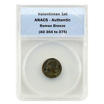 Roman Bronze - Valentinian 1st ( 364 to 375 ) - Certified