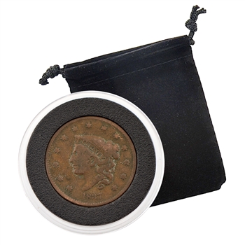 1837 Large Cent - Matron Head - Circulated