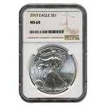 2013 Silver Eagle - NGC 69