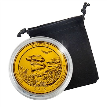 2016 Shawnee National Forest - Philadelphia - Gold Plated in Capsule