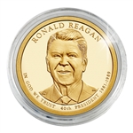 2016 Ronald Reagan Dollar - Philadelphia - Gold Plated