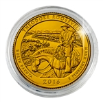 2016 Theodore Roosevelt National Park - Denver- Gold Plated in Capsule
