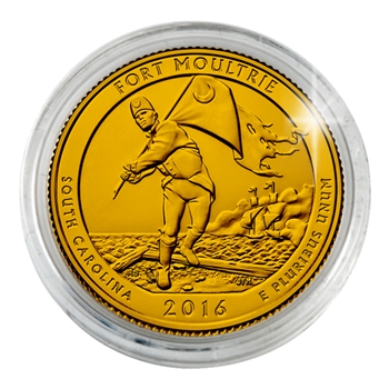 2016 Fort Moultrie - Philadelphia - Gold Plated in Capsule