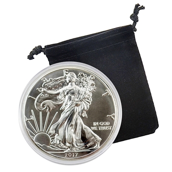 2017 Silver Eagle - Uncirculated w/ Display Pouch