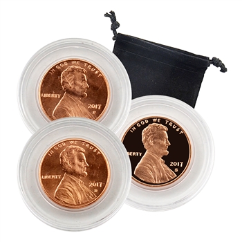 2017 Lincoln Shield Cent PD & S 3pc Collection