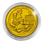 2017 Ellis Island National Monument - Philadelphia - Gold Plated in Capsule