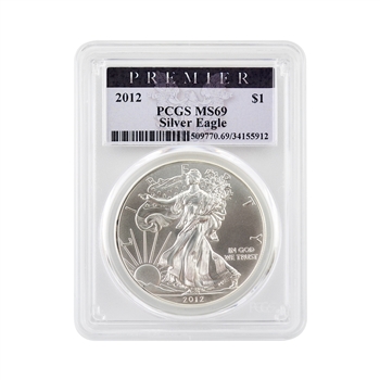 2012 American Silver Eagle - PREMIER - PCGS MS69